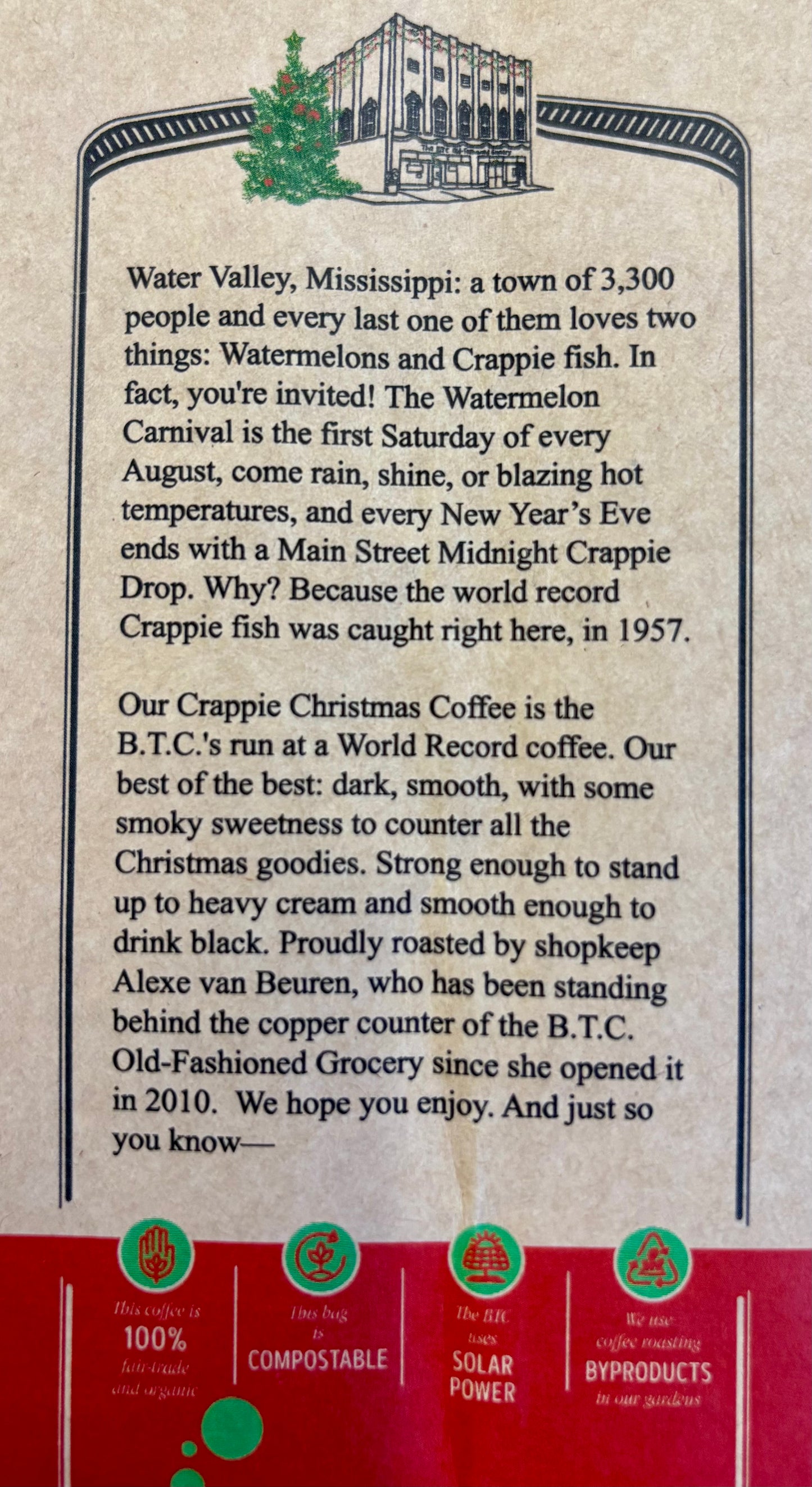 Crappie Christmas Coffee (shipping the first week of December)